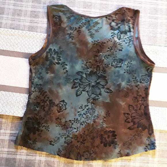 Dressbarn Princess Cut Floral Blouse - Size L - Picture 6 of 11